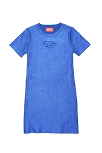 Diesel Kids Oval-D Logo Embroidered Knit Dress