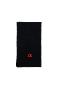 Diesel Kids Oval D Logo Embroidered Knit Scarf