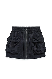 Diesel Kids Oval-D Logo Embroidered Mini Skirt