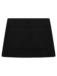 Diesel Kids Oval-D Logo Mini Skirt