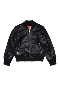 Diesel Kids Russ Logo-Embroidered Zipped Bomber Jacket