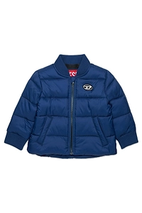 Diesel Kids Oval-D Logo Patch Padded Jacket