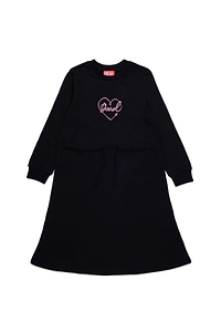 Diesel Kids Oval-D Logo Printed Dress