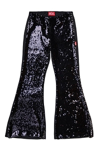 Diesel Kids Sequin Embellished Flared Pants