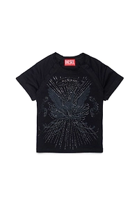 Diesel Kids Taroweena Studded Graphic T-Shirt