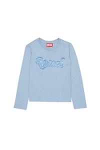 Diesel Kids Tlibby Logo Long Sleeve T-Shirt