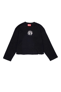 Diesel Kids Tmonk Studded Long Sleeve Top