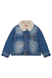 Diesel Kids Used-Effect Denim Jacket