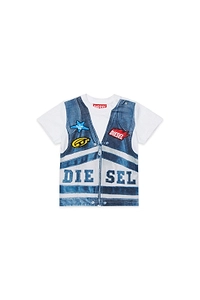 Diesel Kids Vest Printed Crewneck T-Shirt