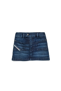 Diesel Kids Worn-Effect Denim Skirt