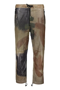 Diesel Painterly-Printed Straight-Leg Pants