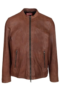Diesel Leather Bomber Jacket