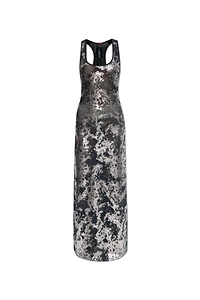 Diesel X Savage X Fenty Metallic Effect Maxi Dress
