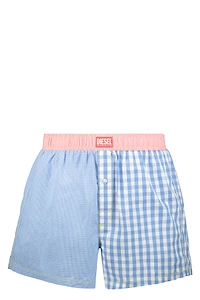 Diesel Logo Detailed Checked Boxer Shorts