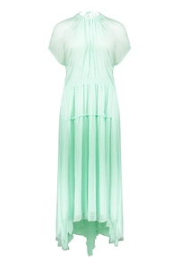 Plissé Maxi Dress