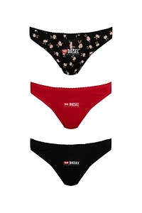 Diesel Punchy D Core Logo Thong Briefs Pack