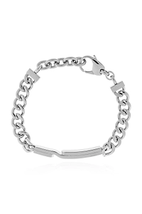 Diesel Logo Engraved Chained Bracelet