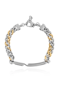 Diesel Logo Engraved Chain-Linked Bracelet