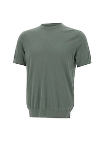Diktat Short Sleeve Crew Neck Knitted Sweater