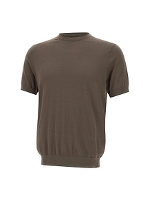 Diktat Short Sleeve Crew Neck Sweater