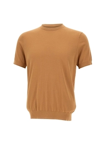 Diktat Short-Sleeve Crew-Neck Knitted Sweater