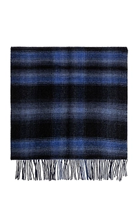 Diesel S-Check Logo Fringe Scarf