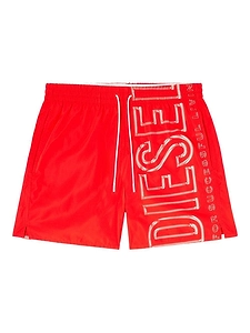 Diesel Logo Print Swim Shorts