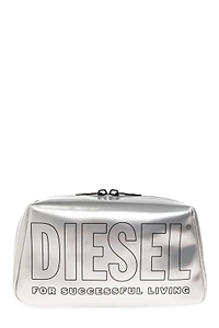 Diesel Logo Print Zip-Up Toiletry Bag
