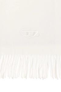 Diesel S-Imon-D-Long Logo Fringed Scarf