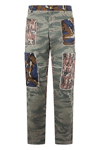 Diesel Multi-Pocket Camouflage Cargo Pants