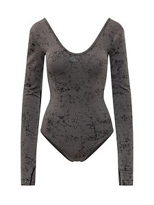 Diesel Open-Back Utilitarian Print Bodysuit
