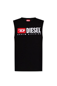 Diesel T-Isco-Div Logo Printed Tank Top
