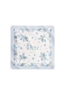 Dior Floral Logo Square Scarf