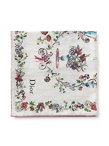 Dior Floral Print Scarf