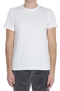 Dior Homme Ribbon Logo Detailed Crewneck T-Shirt