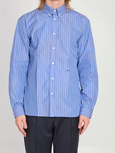Dior Homme Striped Embroidered Shirt