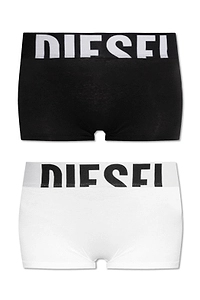 Diesel Two Pack Logo Waistband Boxers