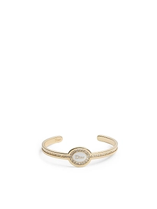 Dior Logo Crystal Cuff Bracelet