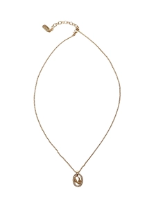 Dior Logo Medallion Necklace