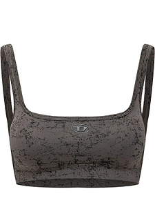 Diesel Utilitarian Print Sports Bra