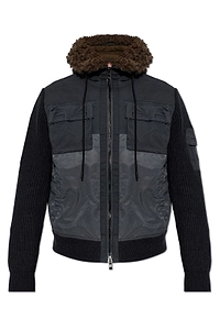 Diesel W Dells Panelled Hooded Jacket