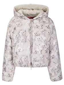 Diesel W-Inner-R1 Cat Printed Padded Jacket