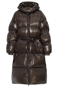 Diesel W-Isher Belted Long Down Puffer Coat