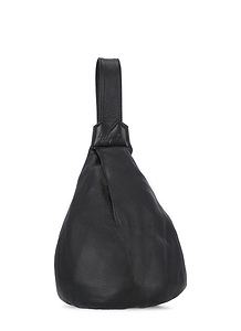 Logo Embossed Zipped Shoulder Bag