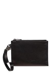 Discord Yohji Yamamoto Logo Embossed Zipped Clutch Bag