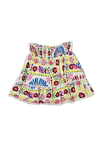 Dixie Kids Printed Pleated Skirt