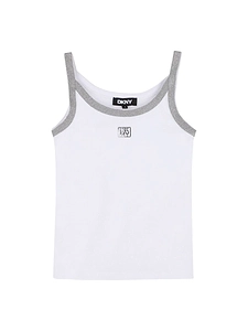 Dkny Kids Logo Plaque Tank Top