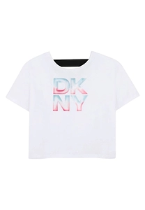 Dkny Kids Logo Printed Crewneck T-Shirt