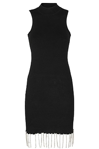 Dodo Bar Or Embellished Turtleneck Sleeveless Dress