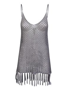 Dodo Bar Or Woven Detailed Fringed Top